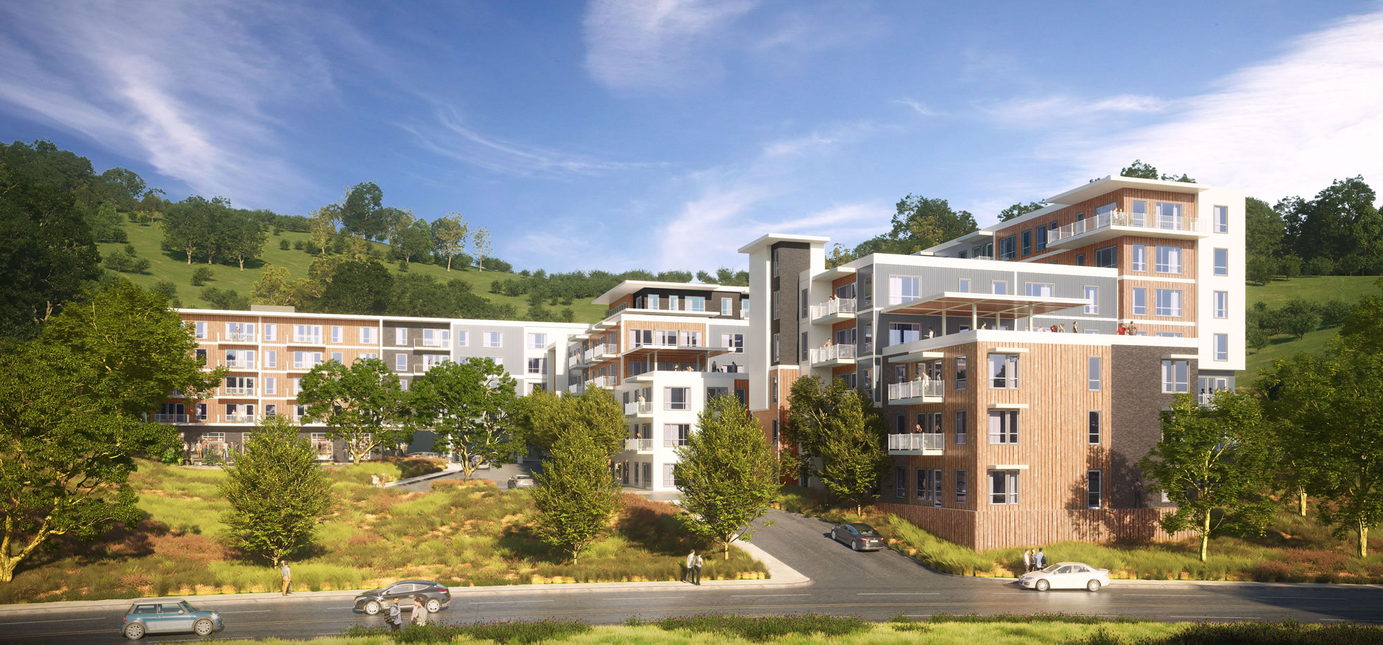 Oak Hill Apartments Conceptual Rendering